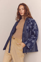 Load image into Gallery viewer, Patched quilted denim jacket