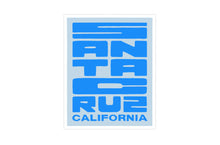 Load image into Gallery viewer, Santa Cruz Block Letter Print - California Poster