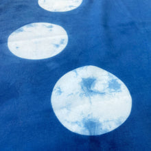 Load image into Gallery viewer, Indigo Dyed Organic Cotton Bandana - Full Moon Design