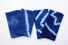 Load image into Gallery viewer, Yamato Indigo Shibori Kit (Bandana + Tenugui)