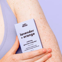 Load image into Gallery viewer, Lavender & Orange Bar Soap