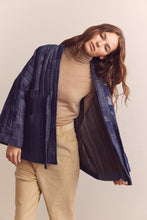 Load image into Gallery viewer, Patched quilted denim jacket