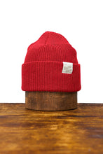 Load image into Gallery viewer, Red Upcycled Cotton Watchcap