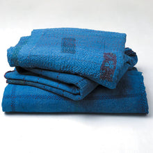 Load image into Gallery viewer, Indigo Over-dyed Cotton Patchwork Throw Quilt