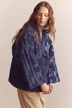 Load image into Gallery viewer, Patched quilted denim jacket