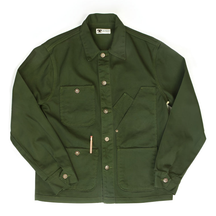 Tellason Coverall Jacket - Garment Dyed Forest Green – PALOMA