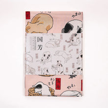 Load image into Gallery viewer, Japanese Cat furoshiki by Utagawa Kuniyoshi