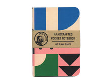 Load image into Gallery viewer, Geometric Design 3 Handcrafted Pocket Notebook