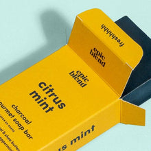 Load image into Gallery viewer, Citrus Mint Charcoal Bar Soap
