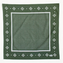 Load image into Gallery viewer, Olive Polka Dot Bandana