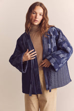 Load image into Gallery viewer, Patched quilted denim jacket