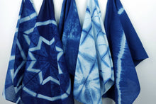 Load image into Gallery viewer, Yamato Indigo Shibori Kit (Bandana + Tenugui)
