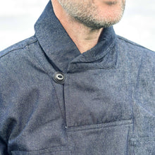 Load image into Gallery viewer, The Shawl Collar Smock - Denim