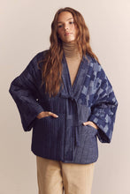 Load image into Gallery viewer, Patched quilted denim jacket