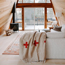 Load image into Gallery viewer, Positive Vibrations Handwoven Throw Blanket