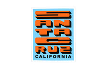 Load image into Gallery viewer, Santa Cruz Block Letter Print - California Poster