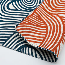 Load image into Gallery viewer, Isa monyo Reversible | Knot Blue/Orange furoshiki