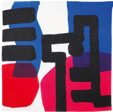 Load image into Gallery viewer, Pink and Blue Zebra Furoshiki by Masaru Suzuki