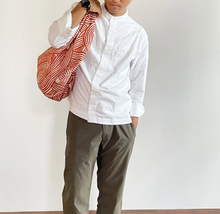 Load image into Gallery viewer, Isa monyo Reversible | Knot Blue/Orange furoshiki