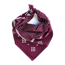 Load image into Gallery viewer, Wine Polka Dot Bandana