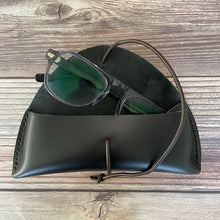 Load image into Gallery viewer, Hand stitched leather eyeglass case.