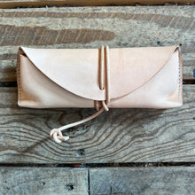 Load image into Gallery viewer, Hand stitched leather eyeglass case.
