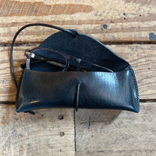 Load image into Gallery viewer, Hand stitched leather eyeglass case.