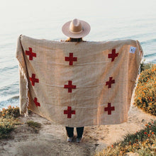 Load image into Gallery viewer, Positive Vibrations Handwoven Throw Blanket
