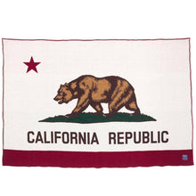 Load image into Gallery viewer, California Flag Wool Throw
