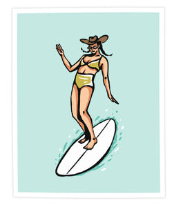 "Coastal Cowgir"l 8x10 Print