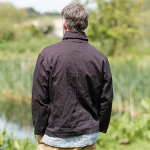 Load image into Gallery viewer, The Shawl Collar Smock - BLACK INDIGO
