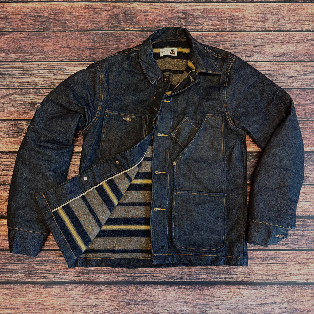 SALE‼️‼️‼️JAPAN DENIM COVERALL JACKET 16.5 Oz. Japanese Denim Coverall Jacket by Tellason – PALOMA