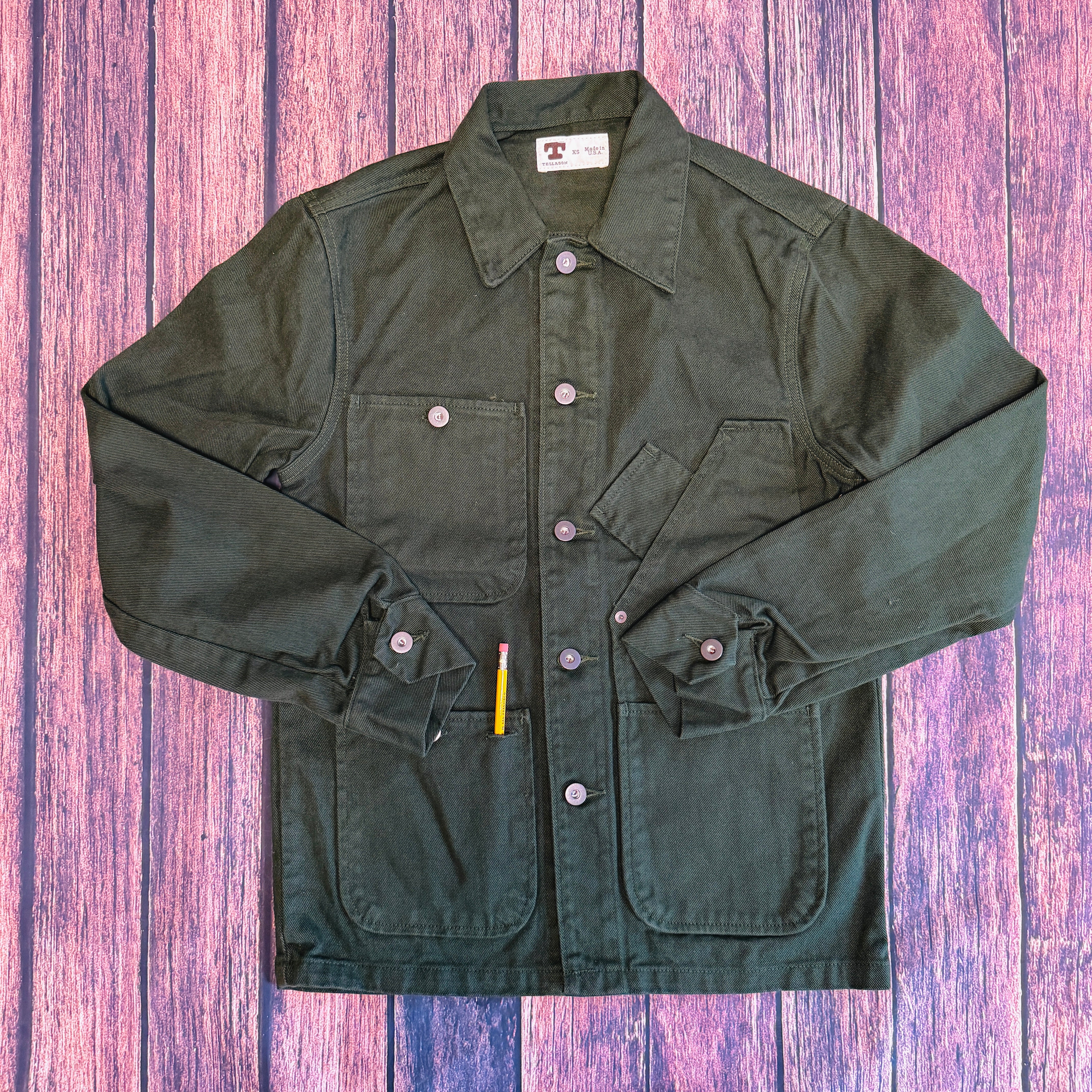 Tellason Coverall Jacket - Garment Dyed Forest Green – PALOMA