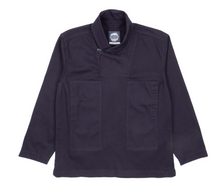 Load image into Gallery viewer, The Shawl Collar Smock - BLACK INDIGO
