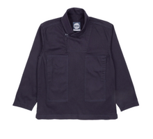 Load image into Gallery viewer, The Shawl Collar Smock - BLACK INDIGO
