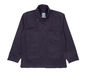 The Shawl Collar Smock - BLACK INDIGO