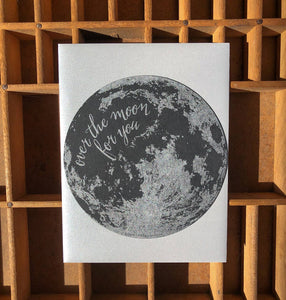 over the moon circle card