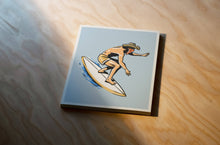 Load image into Gallery viewer, Barrel Rider Surf Cowboy Print - Drop In - Illustration
