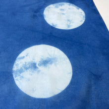Load image into Gallery viewer, Indigo Dyed Organic Cotton Bandana - Full Moon Design
