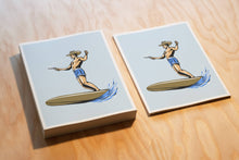 Load image into Gallery viewer, Wave Bandit Print - Surf Cowboy - Western Illustration
