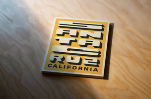 Santa Cruz Block Letter Print - California Poster