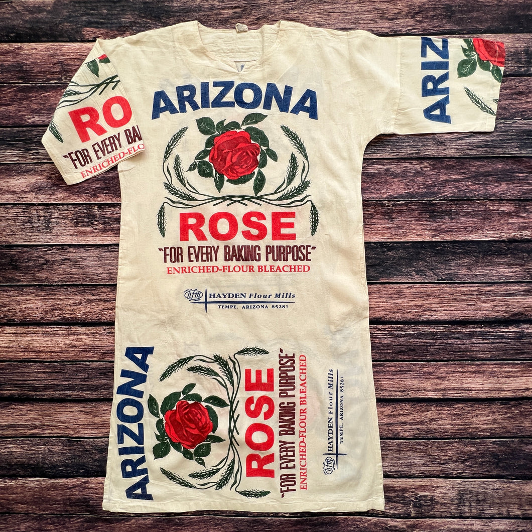 Flour Sack Dress (Arizona Rose)