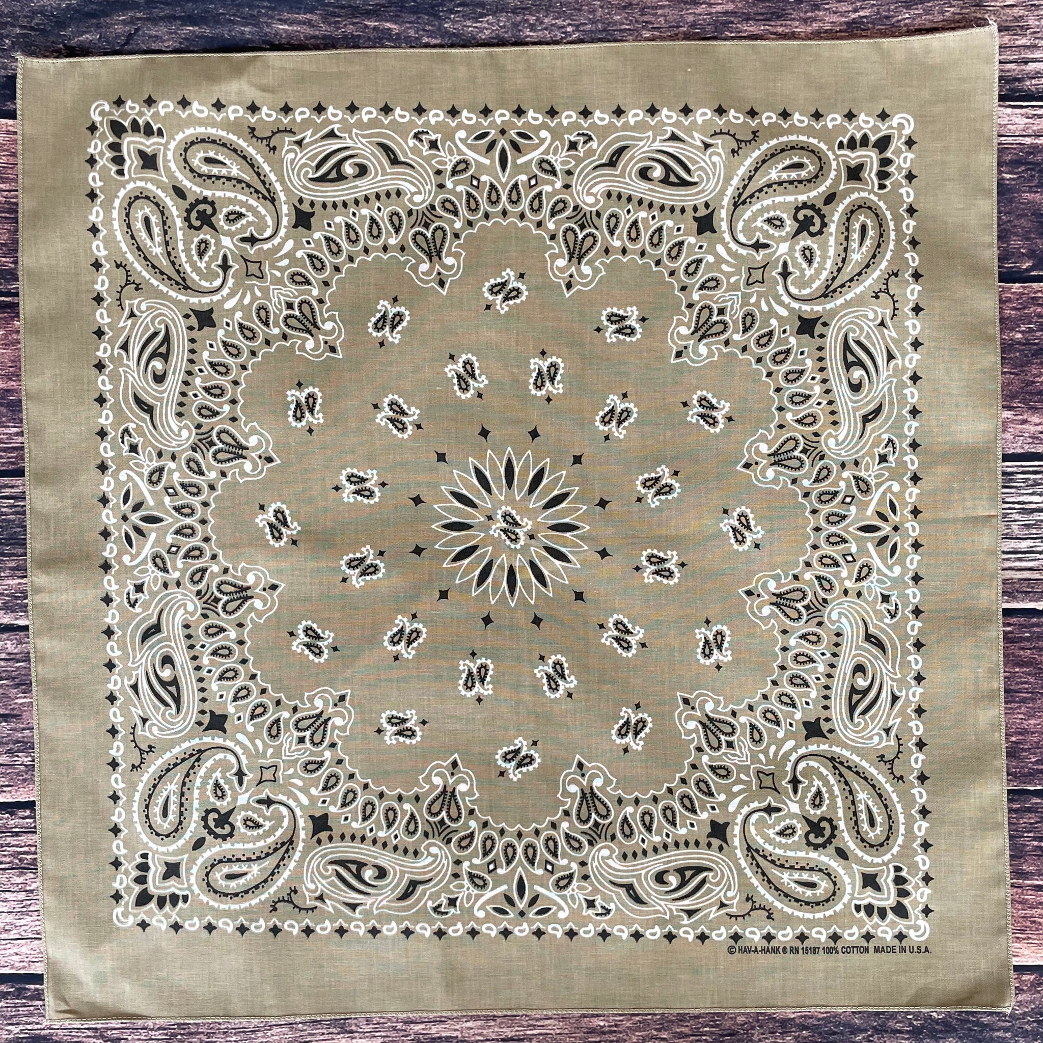 Deadstock 1990-2000'S HAV-A-HANK BANDANA RED/NAVY Made In USA - Luby's - Foto 11